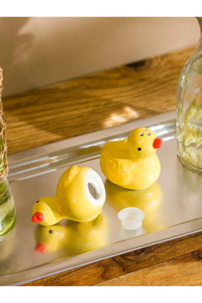 LC Waikiki Ördek Figürlü Seramik Tuzluk Ve Biberlik