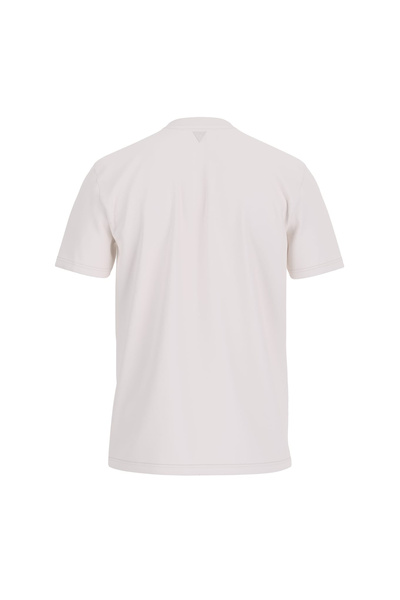 Guess Krem Erkek Bisiklet Yaka T-Shirt Z2YI11J1314SCFY-SS ALPHY