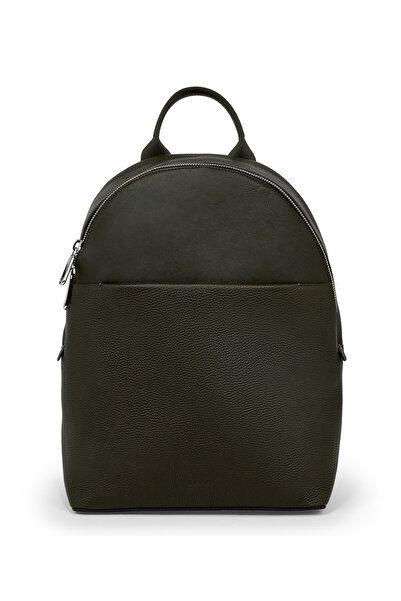 Ecco Yeşil 30x43x16 Deri Sırt Çantası