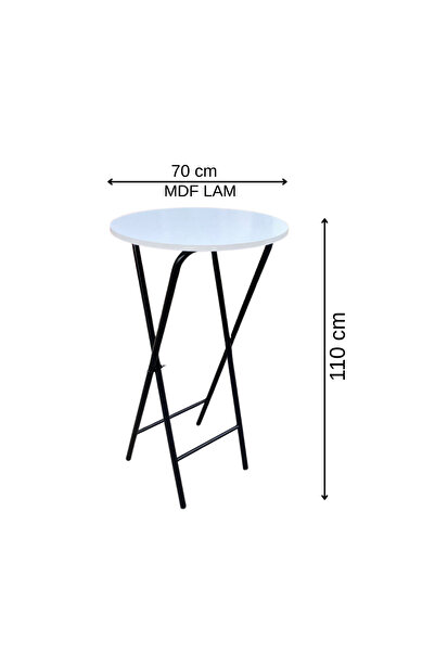 çağlar metal bistro kokteyl masası