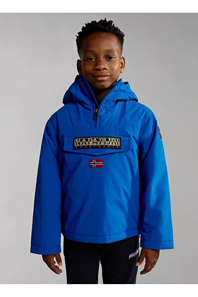 Napapijri Mavi Erkek Çocuk Fermuarlı Uzun Kollu Mont NP0A4HHKB2I1 K RAINFORES...