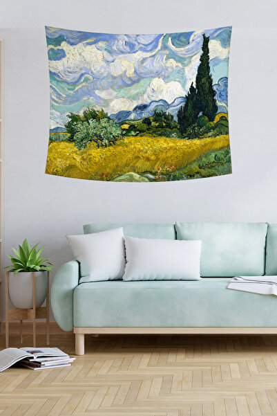 vodler غطاء حائط لحقل القمح الذهبي