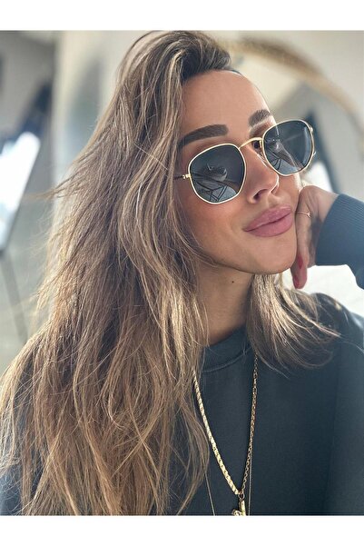 Maldia Shop Classic Unisex Hexa Black Sunglasses