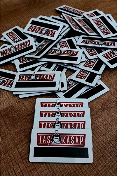 umurcraft Σήμα ονόματος προσωπικού με καρφίτσα (Λευκό) - 50 τεμάχια