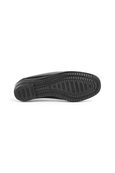 ERN SHOES Kadın Tam Ortopedik Siyah İçi Hakiki Deri Ayakkabı