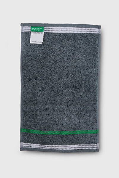 Benetton Home 3 Pieces Bath Towel Hand Face Body Gray 100% Cotton 50X90 cm Hand Towel