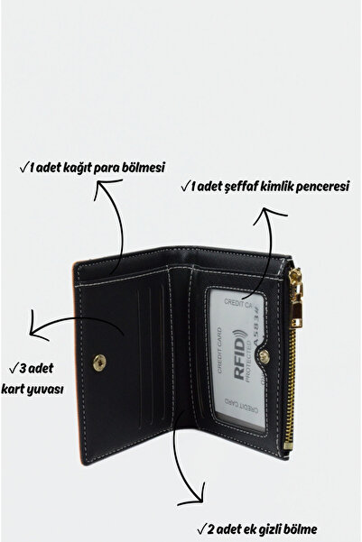 Mazel Design 583 محفظة نسائية متعددة الأقسام، مزودة بسحاب وحماية RFID، وحاملة...