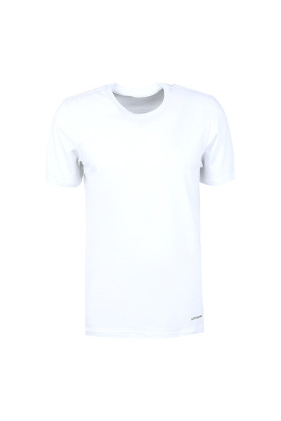 Blackspade Round Neck Plain White Men's T-Shirt 9638