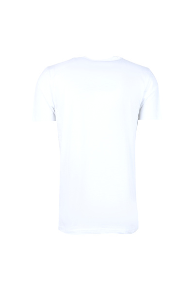Blackspade Round Neck Plain White Men's T-Shirt 9638