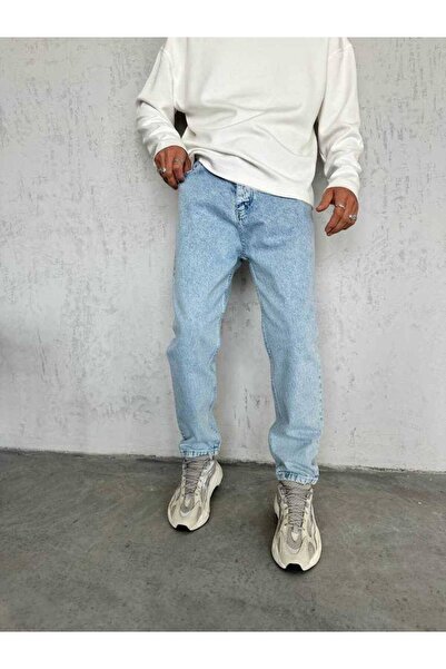 Gambocci Men's Boyfriend High Waist Ankle Length Denim Pants