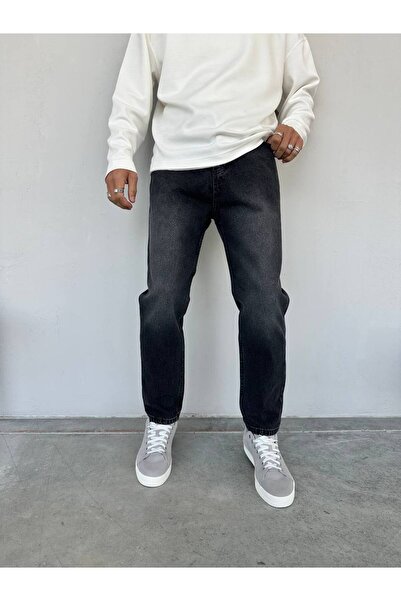 Gambocci Men's Boyfriend High Waist Ankle Length Denim Pants