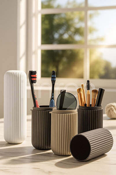 BERYA HOME Seyehat Tipi Aksesuar Taşıma Ve Saklama Kabı, Diş Fırçası Saklama Kutusu, Seyahat Kutusu