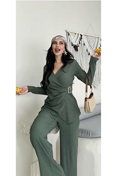 MODA Ağaç Kabuğu Kravüze Yaka Takım