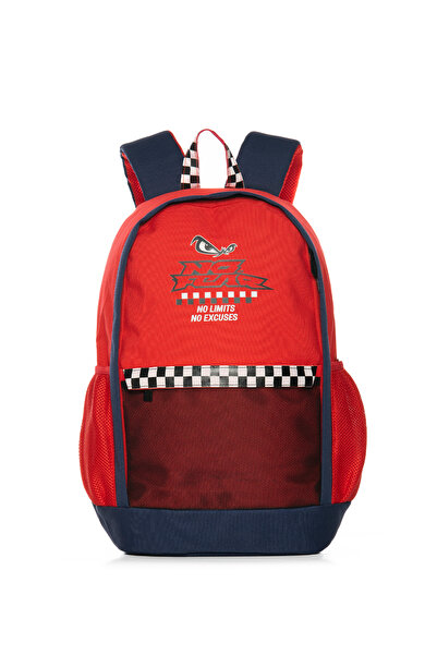 No Fear Kırmızı Kız Çocuk Sırt Çantası 3617