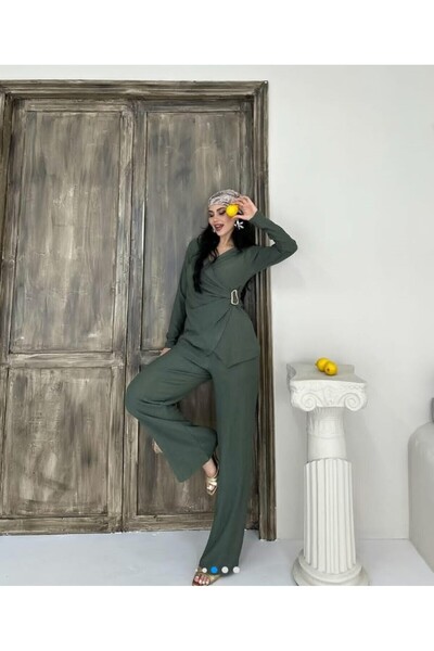 MODA Ağaç Kabuğu Kravüze Yaka Takım