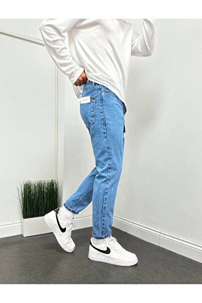 Gambocci Men's Boyfriend High Waist Ankle Length Denim Pants