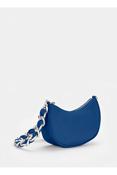 Les Visionnaires Mavi 13x7x25 Kadın Deri El Çantası IVYCHAINGRAINY6007