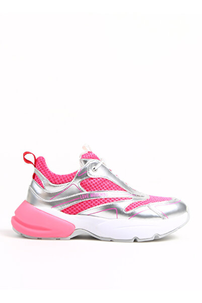 Love Moschino Pembe-Gümüş Kadın Sneaker JA15025G1GIQ460A