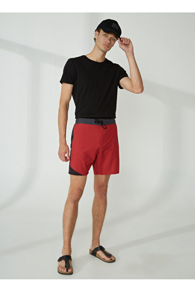 Slam Şort, S, Kırmızı - Siyah - Koyu Gri