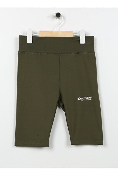 Discovery Expedition Haki Kız Çocuk Lastikli Baskılı Tayt RITA GIRL