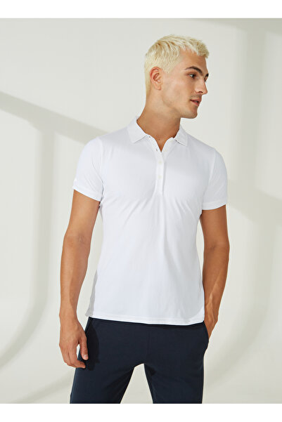 Slam A908003S00_ACT WS TECH PIQUE POLO Beyaz Regular Fit Kadın T-Shirt