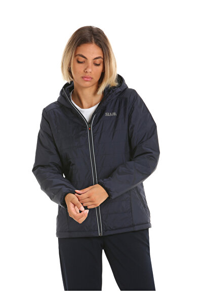 Slam Lacivert Kadın Kapüşonlu Regular Fit Ceket A901002S00_ACT WS GRAPHENE JKT