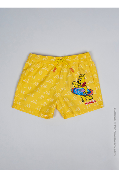 Haribo Sarı Erkek Çocuk Şort Mayo HRBSWM005