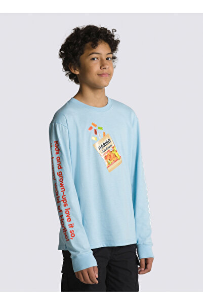 Vans Mavi Erkek Çocuk Bisiklet Yaka Uzun Kollu T-Shirt VN00086QSKY1 HARIBO LS