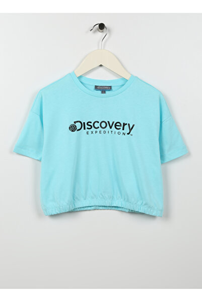 Discovery Expedition Mint Kız Çocuk Bisiklet Yaka Kısa Kollu Baskılı T-Shirt ...