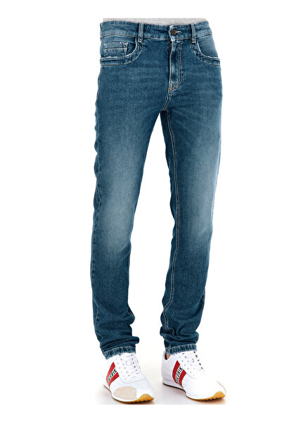 Bikkembergs Mavi Erkek Denim Pantolon C Q 101 1R