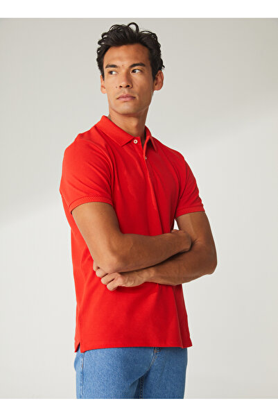 ALTINYILDIZ CLASSICS Ανδρικό μπλουζάκι πόλο με λουλούδια ρόδι 4A9000000001