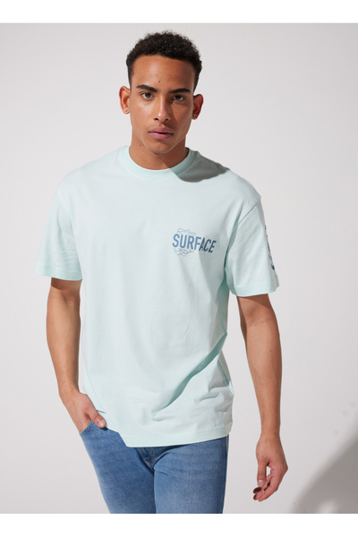 Riders by Lee Bisiklet Yaka Yeşil Erkek T-Shirt L231725303 T-shirt