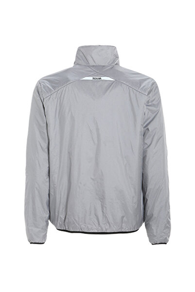 Slam Gray Men's Stand Collar Long Pocket Regular Fit Summer Jacket A123004S00