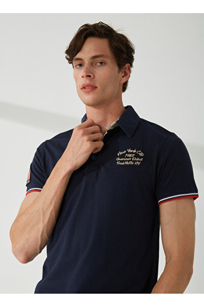 Fred Mello Mavi Erkek Polo T-Shirt FM23S25QCBLUE