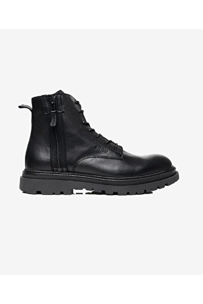 Greyder Erkek Siyah Hakiki Deri Military Bot 3K1UB16280