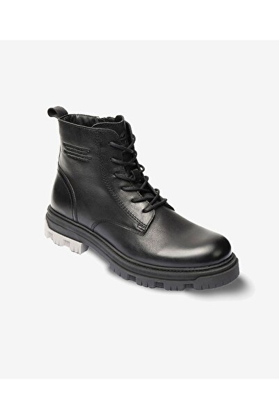 Greyder Erkek Siyah Hakiki Deri Military Bot 3K1UB16300
