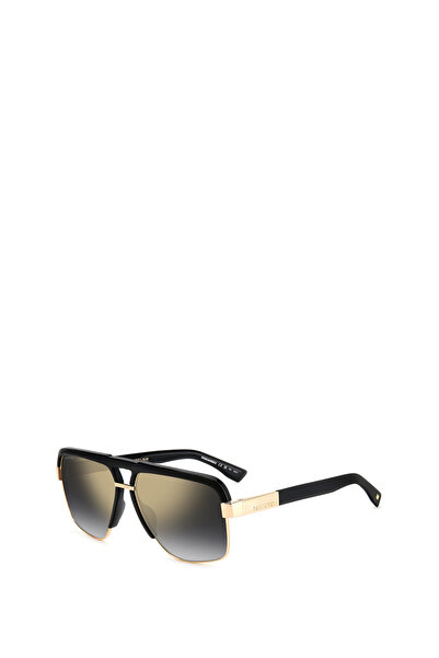 DSquared2 Gri Erkek Dikdörtgen Güneş Gözlüğü 2059612M261FQ