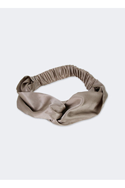 Beauty Pillow %100 İpek Saç Bandı Vizon Renk