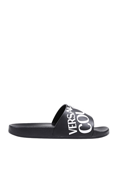 VERSACE JEANS COUTURE Siyah-Beyaz Erkek Plaj Terliği 74YA3SQ1