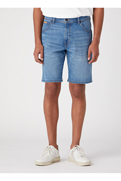 WRANGLER Texas Jean Şort Erkek Normal Bel Regular Fit Denim Şort W11CAG42E