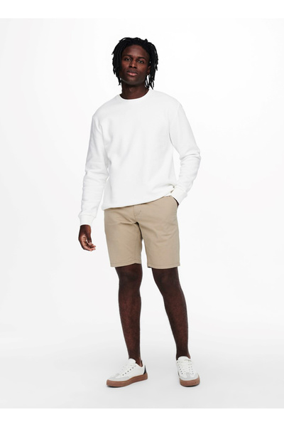 Only & Sons Normal Açık Kahve Erkek Şort 22018237_ONSCAM SH