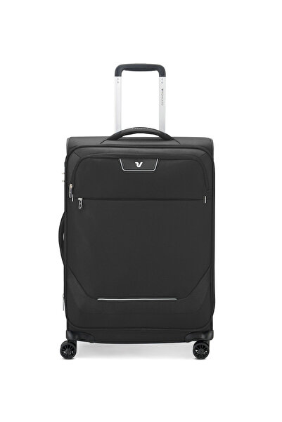 Roncato Siyah Unisex 63x44x27 cm Orta Boy Çekçekli Kumaş Valiz JOY TROLLEY EX...
