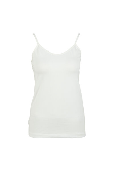 Magic Form Kare Yaka Düz Ekru Kadın Atlet 4025