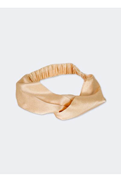 Beauty Pillow %100 İpek Saç Bandı Bej Renk