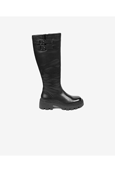Greyder Kadın Siyah Hakiki Deri Topuklu Çizme 4K2UC59162