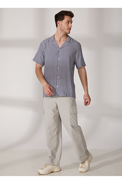 LİMON COMPANY Limon Kısa Kollu Göml, 2xl, Beyaz - Mavi