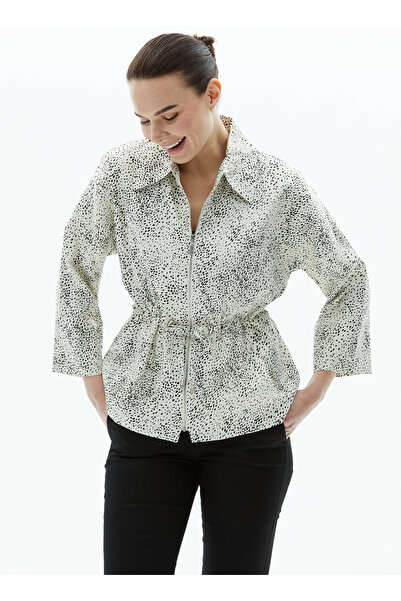 Selen Normal Ekru Kadın Ceket 23YSL1171