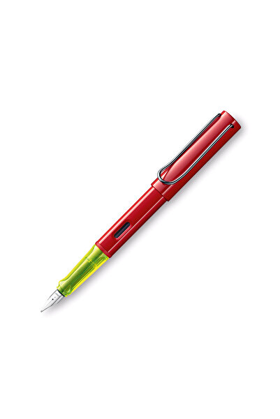 Lamy AL-star Glossy Red Aluminium F Uç Dolma Kalem Ve Defter Special Set