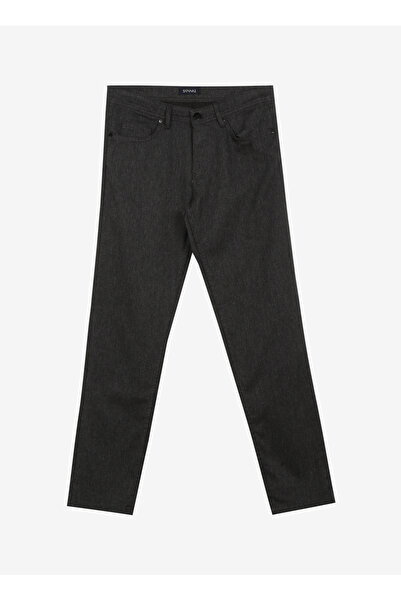 SÜVARİ Süvari Normal Bel Normal Paça Slim Fit Siyah Erkek Pantolon PN2020500533