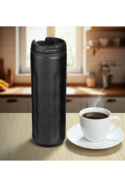 SyaMAG Sticlă termos, pentru menținerea băuturilor calde sau reci, capac cu filet si dop ermetic, 450 ml